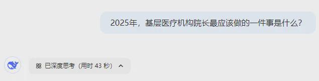 MK体育【关注】问DeepSeek：2025年基层医院院长最应该做的一件事(图2)